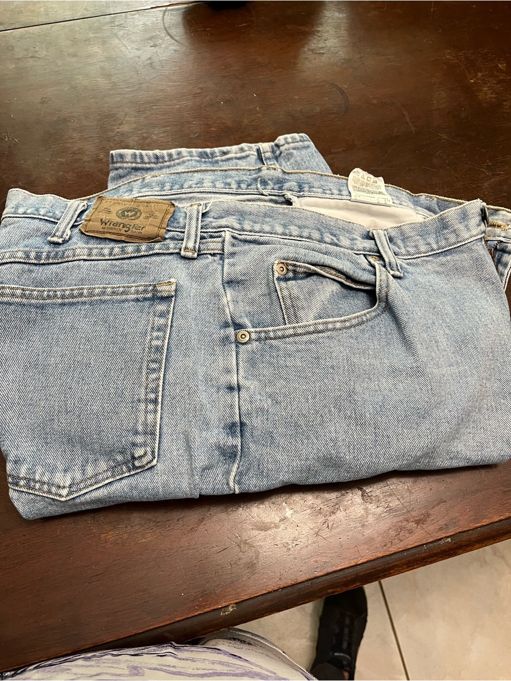 Wrangler Light Blue Men's Denim Jeans 38x30